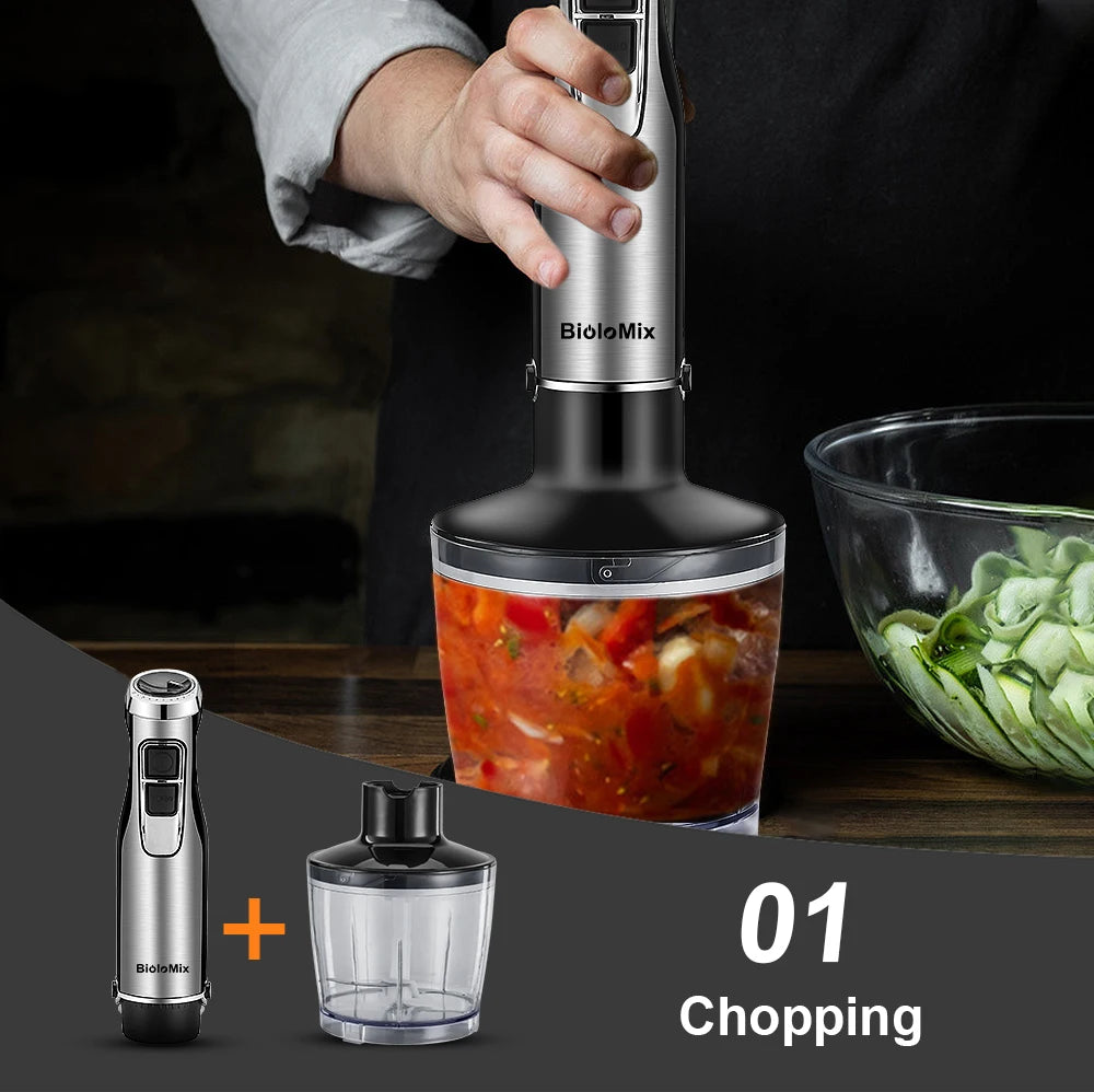 BioloMix 4 in 1 High Power  Hand Stick Blender Mixer