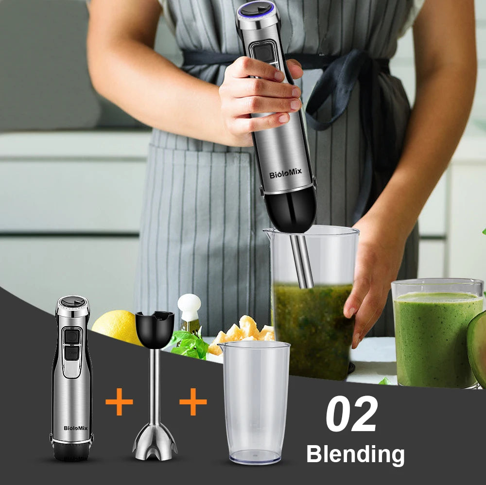 BioloMix 4 in 1 High Power  Hand Stick Blender Mixer
