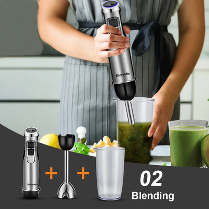 BioloMix 4 in 1 High Power  Hand Stick Blender Mixer