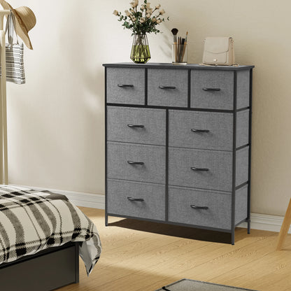 Dresser With 9 Fabric Storage Drawer Wardrobe