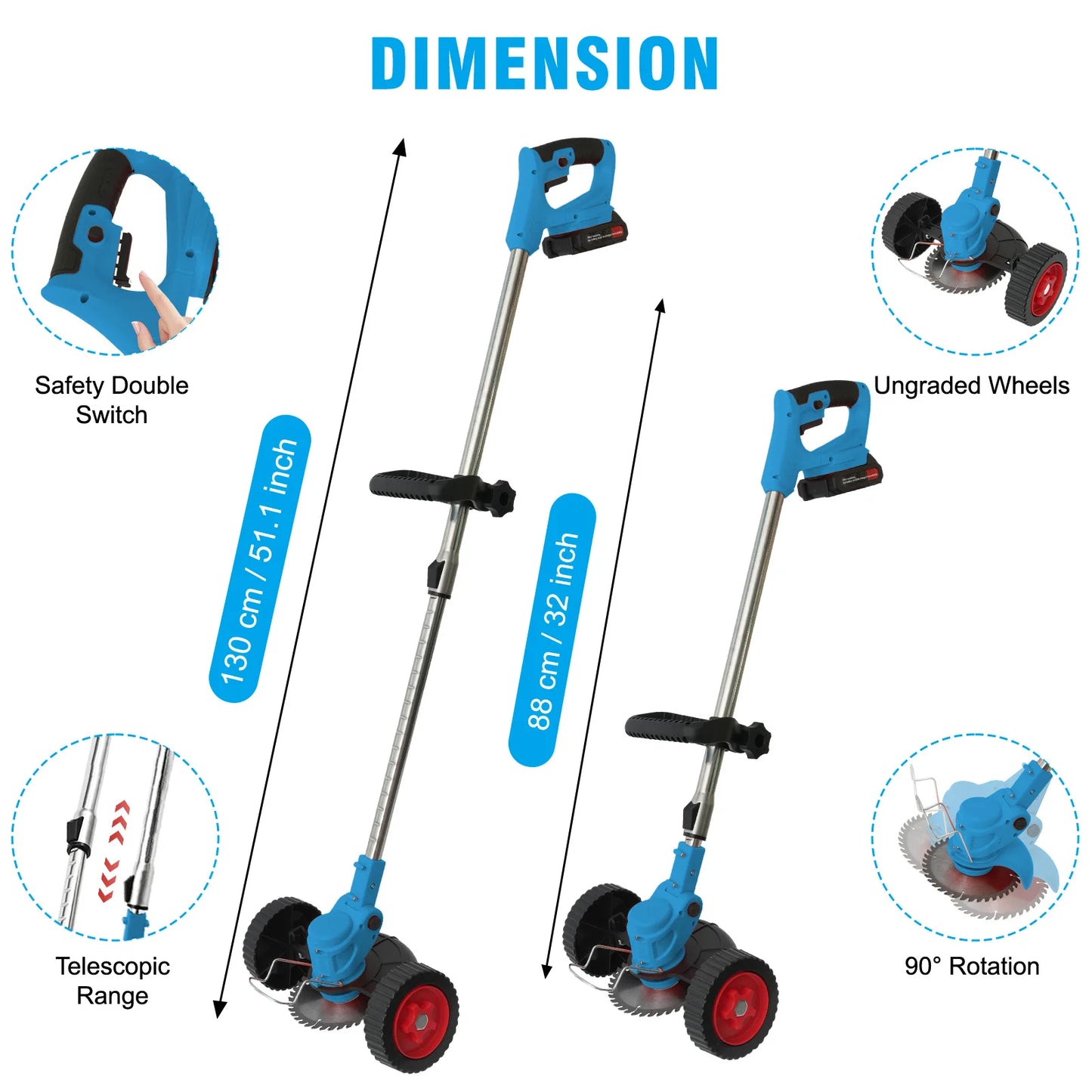 21V Cordless Grass Trimmer Electric