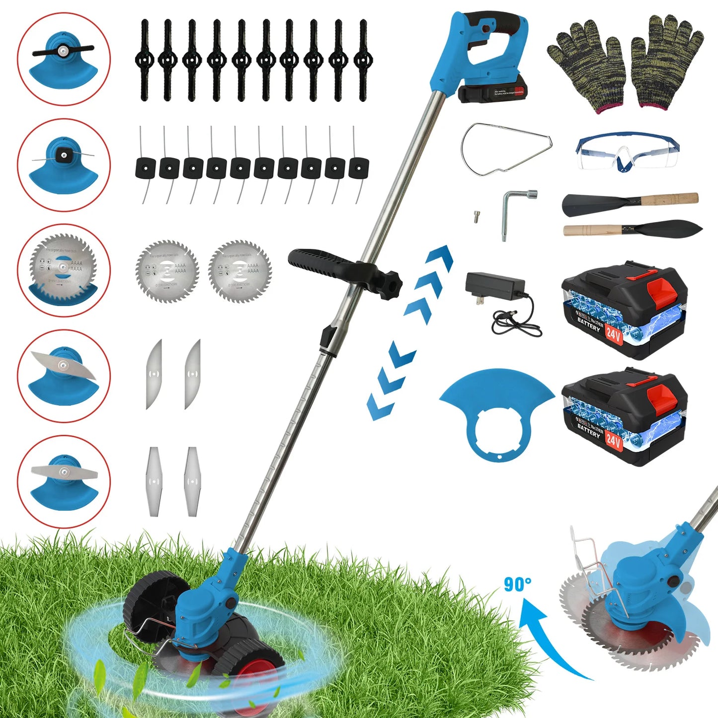 21V Cordless Grass Trimmer Electric