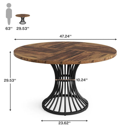 Round Dining Table for 4-6 People