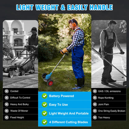 21V Cordless Grass Trimmer Electric