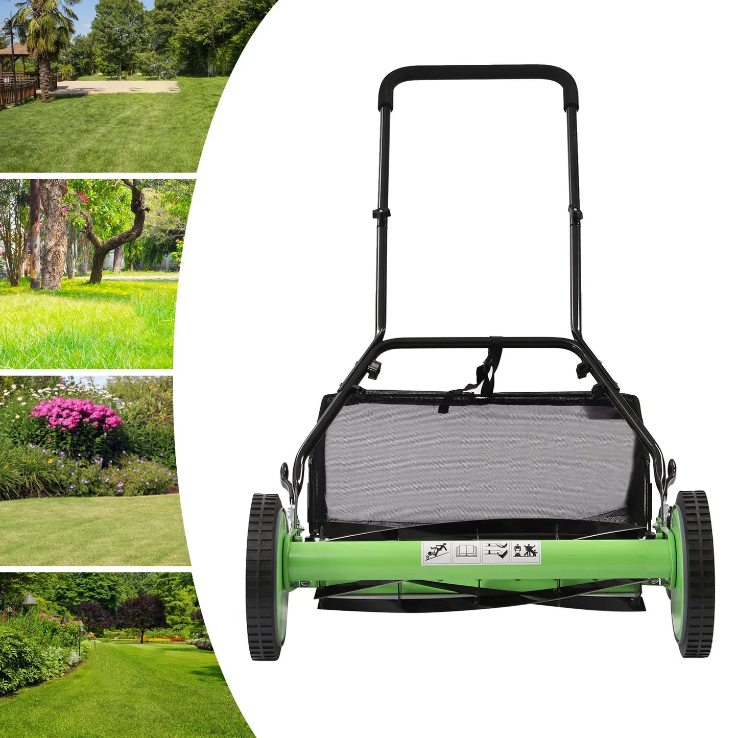 Walk-Behind Lawn Mower with 65 Manganese Steel Blades