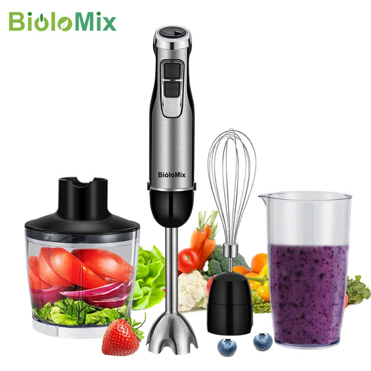 BioloMix 4 in 1 High Power  Hand Stick Blender Mixer