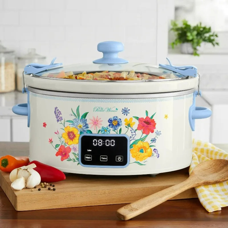 Slow Cooker with Touch Screen  Digital Control Panel