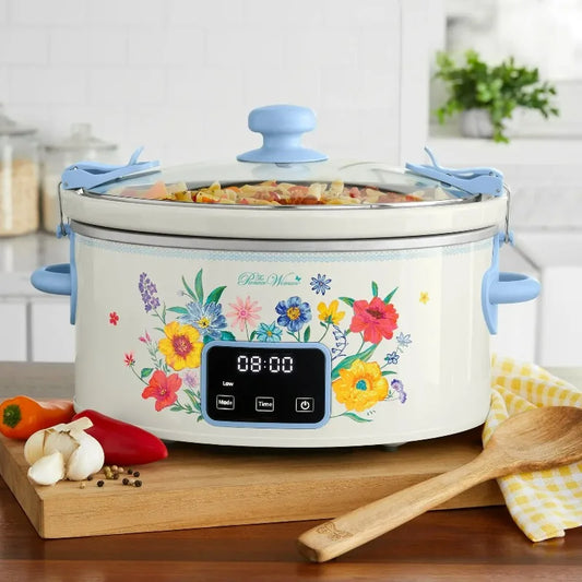 Slow Cooker with Touch Screen  Digital Control Panel